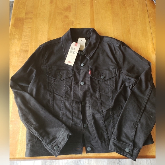 BNWT Black Levis Jean Jacket - Picture 1 of 5